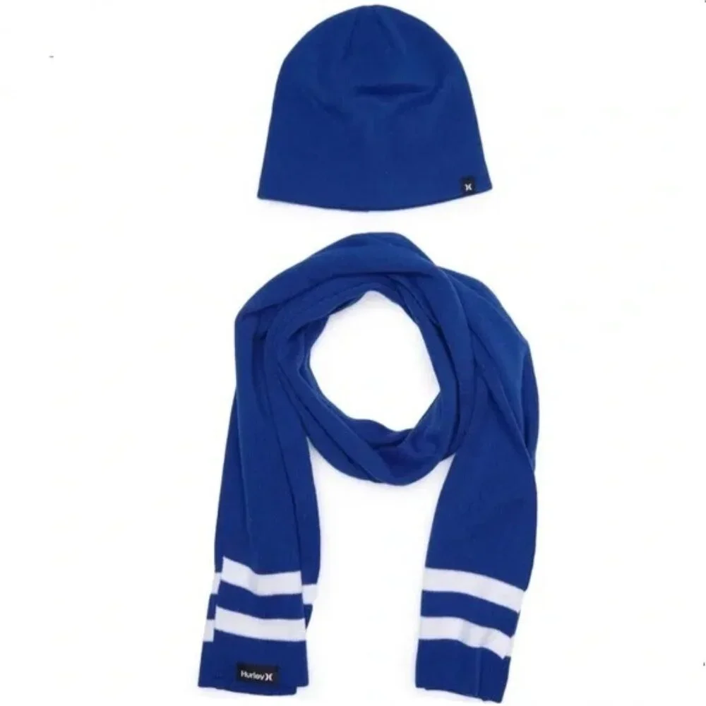 Hurley New Yorker Beanie and Scarf 2-Piece Set